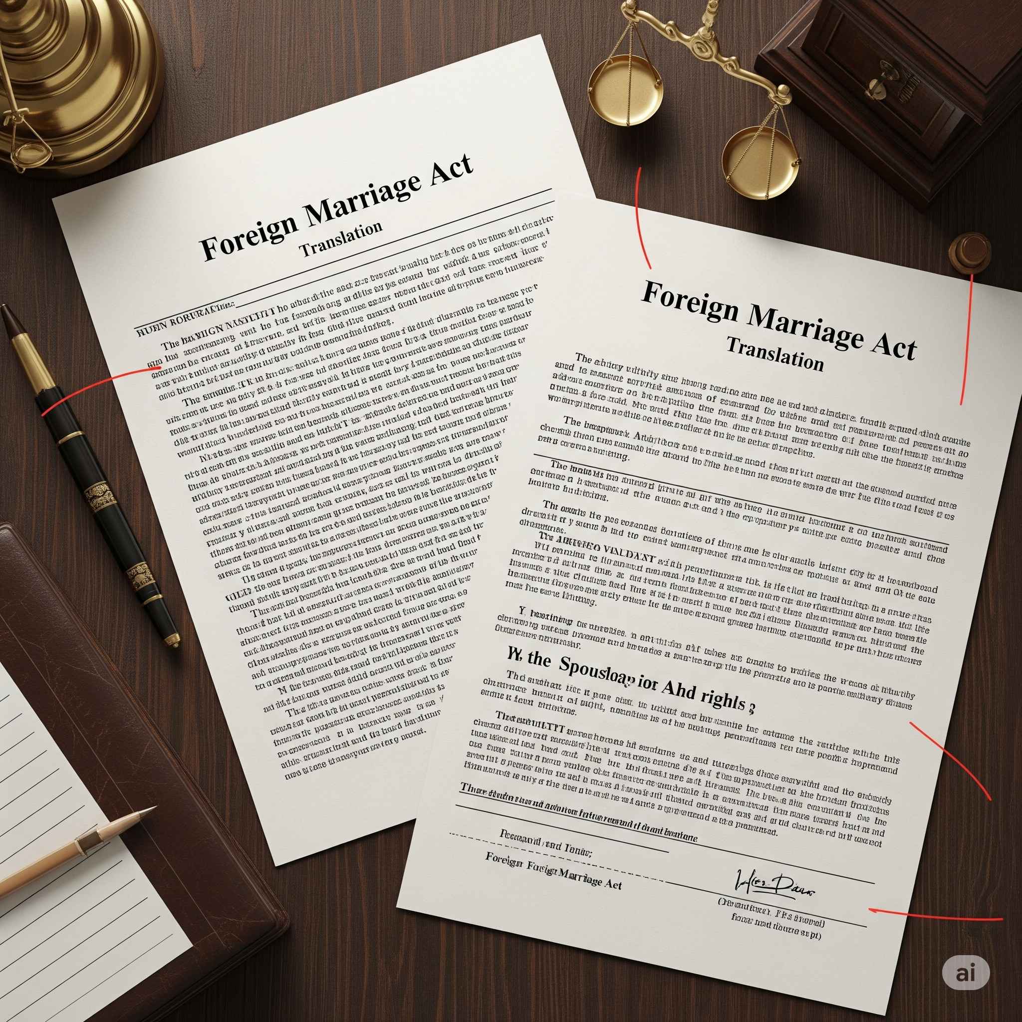 Foreign Marriage Act Translation Notarization